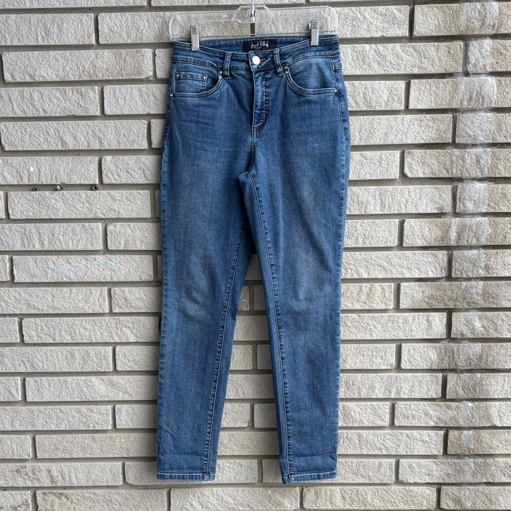 Joseph Ribkoff High Rise Classic Blue Skinny Jeans Size 6